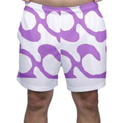 Abstract Pattern Purple Swirl T- Shirt Abstract Pattern Purple Swirl T- Shirt Men s Shorts