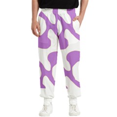 Abstract Pattern Purple Swirl T- Shirt Abstract Pattern Purple Swirl T- Shirt Men s Elastic Waist Pants by maxcute