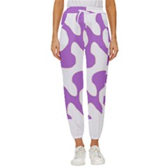 Abstract Pattern Purple Swirl T- Shirt Abstract Pattern Purple Swirl T- Shirt Cropped Drawstring Pants by maxcute