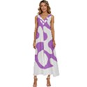 Abstract Pattern Purple Swirl T- Shirt Abstract Pattern Purple Swirl T- Shirt V-Neck Sleeveless Loose Fit Overalls View1