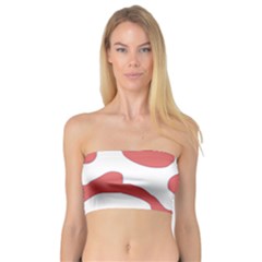 Abstract Pattern Red Swirl T- Shirt Abstract Pattern Red Swirl T- Shirt Bandeau Top by maxcute