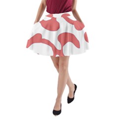 Abstract Pattern Red Swirl T- Shirt Abstract Pattern Red Swirl T- Shirt A-line Pocket Skirt by maxcute