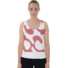 Abstract Pattern Red Swirl T- Shirt Abstract Pattern Red Swirl T- Shirt Velvet Tank Top by maxcute