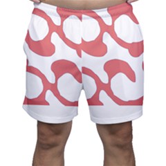 Abstract Pattern Red Swirl T- Shirt Abstract Pattern Red Swirl T- Shirt Men s Shorts by maxcute