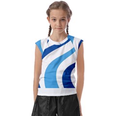 Abstract Pattern T- Shirt Abstract Pattern 5 Kids  Raglan Cap Sleeve Tee by maxcute