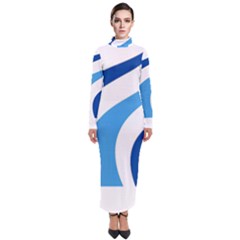 Abstract Pattern T- Shirt Abstract Pattern 5 Turtleneck Maxi Dress by maxcute