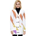 Abstract Pattern T- Shirt Abstract Pattern 6 Button Up Hooded Coat  View1