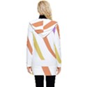 Abstract Pattern T- Shirt Abstract Pattern 6 Button Up Hooded Coat  View2