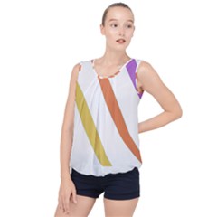 Abstract Pattern T- Shirt Abstract Pattern 6 Bubble Hem Chiffon Tank Top by maxcute