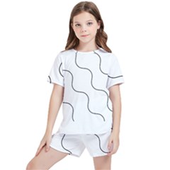 Abstract Pattern T- Shirt Abstract Pattern T- Shirt Kids  Tee And Sports Shorts Set by maxcute