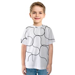 Abstract Pattern T- Shirt Abstract Pattern2 Kids  Sport Mesh Tee