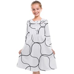 Abstract Pattern T- Shirt Abstract Pattern2 Kids  Midi Sailor Dress