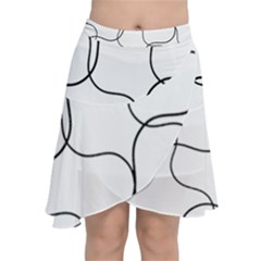 Abstract Pattern T- Shirt Abstract Pattern2 Chiffon Wrap Front Skirt by maxcute