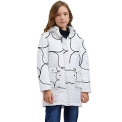 Abstract Pattern T- Shirt Abstract Pattern2 Kid s Hooded Longline Puffer Jacket by maxcute