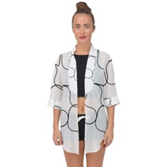 Abstract Pattern T- Shirt Abstract Pattern2 Open Front Chiffon Kimono by maxcute