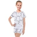 Abstract Pattern T- Shirt Abstract Pattern2 Kids  Mesh Tee and Shorts Set View1