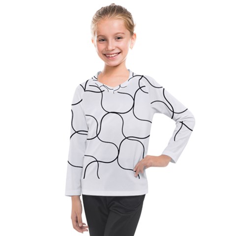 Abstract Pattern T- Shirt Abstract Pattern2 Kids  Long Mesh Tee by maxcute