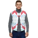 Abstract Pattern T- Shirt Hourglass Pattern  Urban Tones Abstract  Blue And Red  Soft Furnishings 4 Men s Short Button Up Puffer Vest	 View1