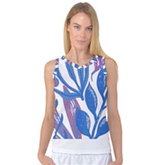 Abstract Patterns T- Shirt Orange Aquatic Print T- Shirt Women s Basketball Tank Top by maxcute