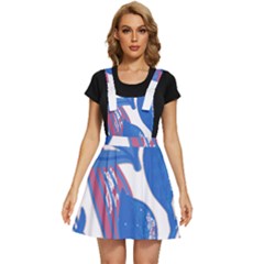 Abstract Patterns T- Shirt Orange Aquatic Print T- Shirt Apron Dress by maxcute