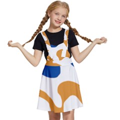 Abstract Swirl Gold And Blue Pattern T- Shirt Abstract Swirl Gold And Blue Pattern T- Shirt Kids  Apron Dress by maxcute