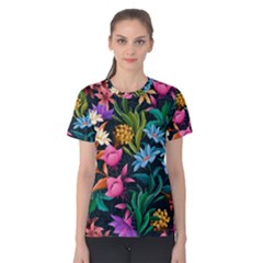 Floral print  Women s Cotton Tee