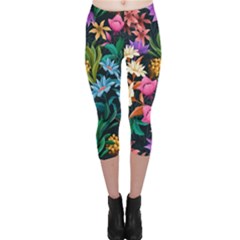 Floral print  Capri Leggings 