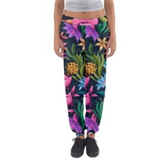 Floral Print  Women s Jogger Sweatpants