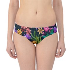 Floral Print  Hipster Bikini Bottoms by BellaVistaTshirt02