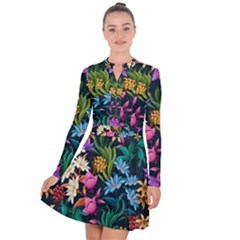 Floral print  Long Sleeve Panel Dress