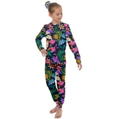 Floral print  Kids  Long Sleeve Set 