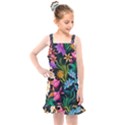 Floral print  Kids  Overall Dress View1