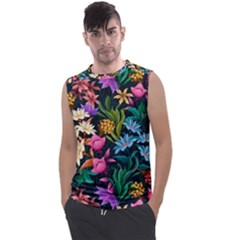 Floral print  Men s Regular Tank Top