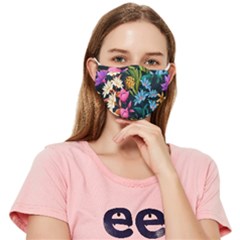 Floral Print  Fitted Cloth Face Mask (adult) by BellaVistaTshirt02