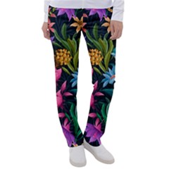 Floral Print  Women s Casual Pants by BellaVistaTshirt02