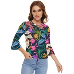 Floral print  Bell Sleeve Top