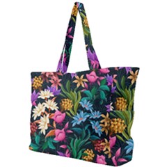 Floral Print  Simple Shoulder Bag by BellaVistaTshirt02