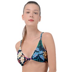 Floral Print  Knot Up Bikini Top by BellaVistaTshirt02