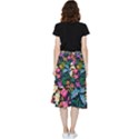 Floral print  Frill Hi Low Chiffon Skirt View2