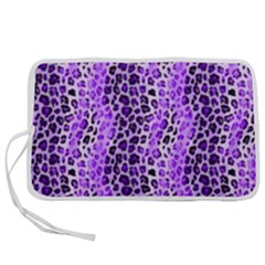 Purple Leopard  Pen Storage Case (m) by DinkovaArt