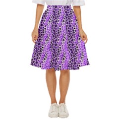 Purple Leopard  Classic Short Skirt by DinkovaArt