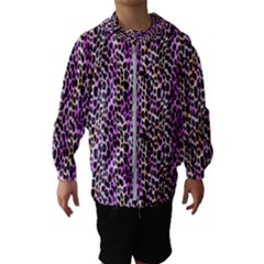 Leopard Kids  Hooded Windbreaker by DinkovaArt