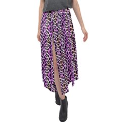 Leopard Velour Split Maxi Skirt by DinkovaArt