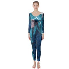 Abstract T- Shirt Abstract 31 Long Sleeve Catsuit by maxcute