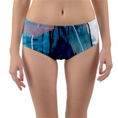 Abstract T- Shirt Abstract 31 Reversible Mid-waist Bikini Bottoms by maxcute