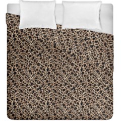 Purple Leopard 05 Duvet Cover Double Side (king Size) by DinkovaArt