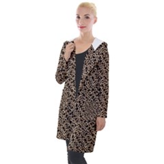 Purple Leopard 05 Hooded Pocket Cardigan by DinkovaArt