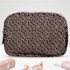 Purple Leopard 05 Make Up Pouch (small) by DinkovaArt