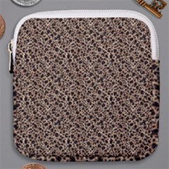 Purple Leopard 05 Mini Square Pouch by DinkovaArt