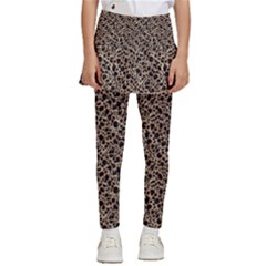 Purple Leopard 05 Kids  Skirted Pants by DinkovaArt